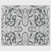 Curved grey shapes, and some dark tones ラッピングペーパー (フラット)