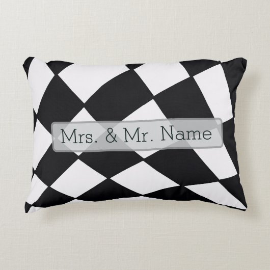 Curved Grid | Modern  アクセントクッション (正面)