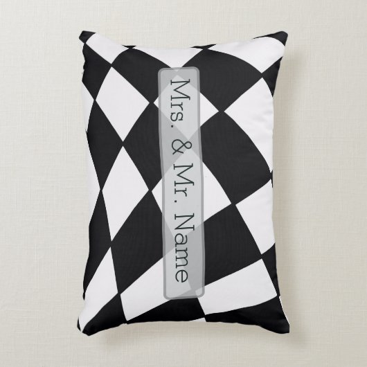 Curved Grid | Modern  アクセントクッション (正面(垂直))