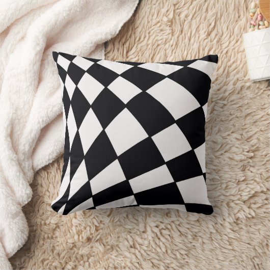 Curved Grid | Modern クッション (ブランケット)