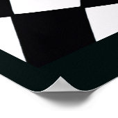 Curved Grid | Modern ポスター (角)