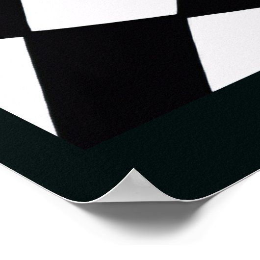 Curved Grid | Modern ポスター (角)