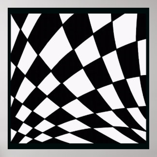 Curved Grid | Modern ポスター