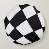 Curved Grid | Modern  ラウンドクッション (裏面)