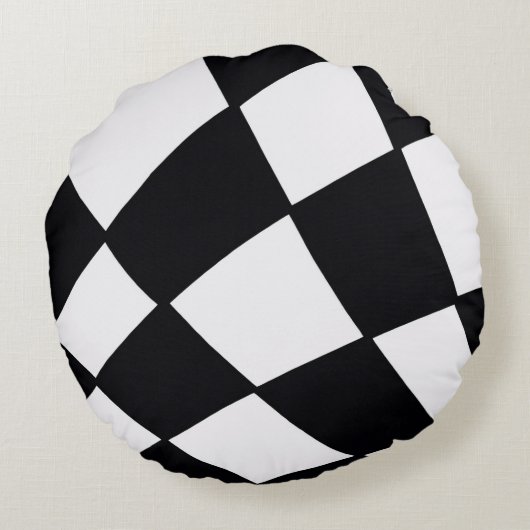 Curved Grid | Modern ラウンドクッション (裏面)