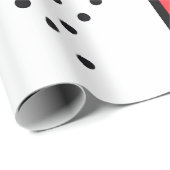 Curved Line with Red & Orange Geometric Shapes ラッピングペーパー (ロールコーナー)