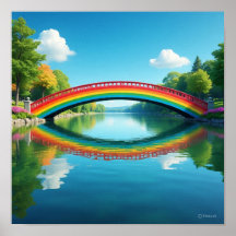 Curved Rainbow Bridge Reflection