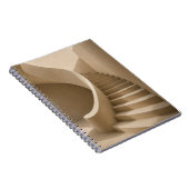 Curved Staircase Minimalist Beige Notebook ノートブック (右側)