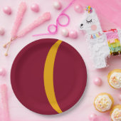Curved Stripe Custom Party Paper Plate ペーパープレート (パーティー)
