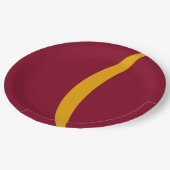 Curved Stripe Custom Party Paper Plate ペーパープレート (アングル)