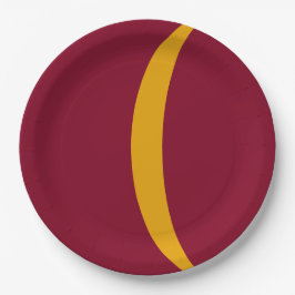 Curved Stripe Custom Party Paper Plate ペーパープレート