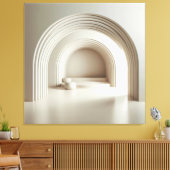 Curved Upholstered Alcove キャンバスプリント (インサイチュ (リビング))