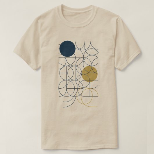 Curves And Circles Art Men's T-Shirt Tシャツ (デザイン正面)