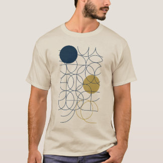 Curves And Circles Art Men's T-Shirt Tシャツ