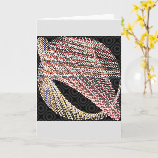  Curves and Lines modified カード (黄色い花)