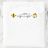 Curves, Subaru, equalsおもしろいシール 楕円形シール (バッグ)