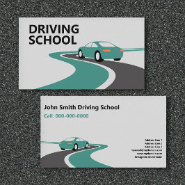 Curving Road - Driving School 名刺
