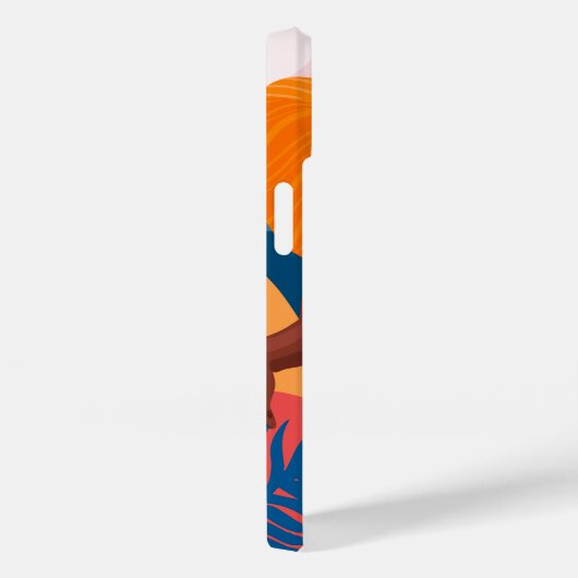 Curvy Black Woman, Beach Vacation Ready Case-Mate iPhoneケース (裏面 / 右)