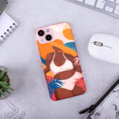 Curvy Black Woman, Beach Vacation Ready Case-Mate iPhoneケース