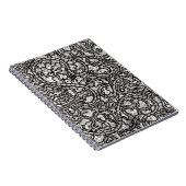 Curvy Twisty Cartoon Weird Faces Design ノートブック (右側)