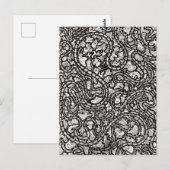 Curvy Twisty Cartoon Weird Faces Design ポストカード (正面/裏面)