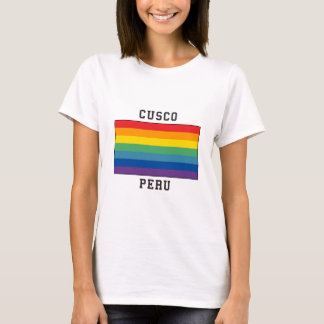 Cuscoのペルーの旗 Tシャツ