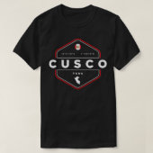 Cusco Peru Map Flag Graphic  Tシャツ (デザイン正面)