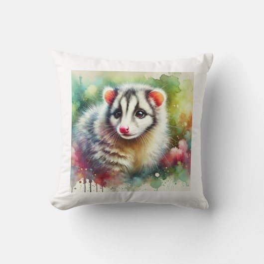 Cuscus Serenity 230824AREF134 - Watercolor クッション (正面)