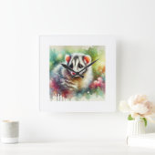 Cuscus Serenity 230824AREF134 - Watercolor スクエア壁時計 (ホーム)