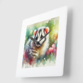 Cuscus Serenity 230824AREF134 - Watercolor スクエア壁時計 (傾斜)