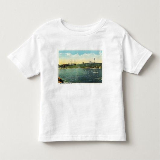 Cushingの白い頭部の島の眺め トドラーTシャツ (正面)
