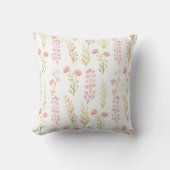Cushion 40,6 x 40,6 cm - Pink Flower Pattern クッション (正面)