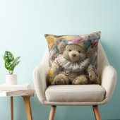 Cushion design with handmade bear printed クッション (椅子)