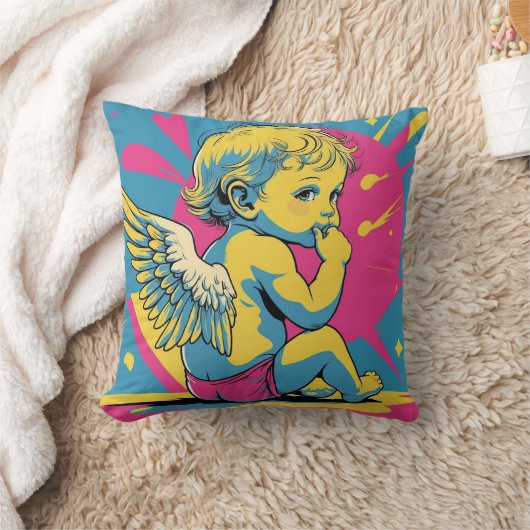 cushion, interior decoration. angel, 天使 クッション (ブランケット)