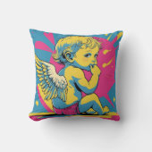 cushion, interior decoration. angel, 天使 クッション (正面)