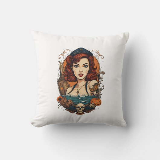 cushion mermaid pin up クッション (正面)