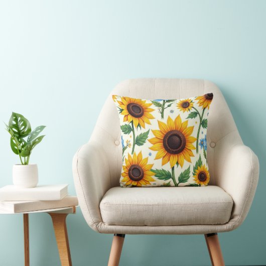 Cushion of Sunflowers クッション (椅子)