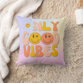 cushion to decorate with phrase only good vibes クッション (ブランケット)