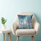 Cushion with Northern Lights and Palm Trees - Drea クッション (椅子)