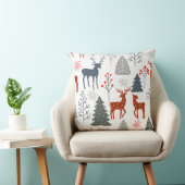 Cushions - Christmas Deer Tree Scandinavian クッション (椅子)