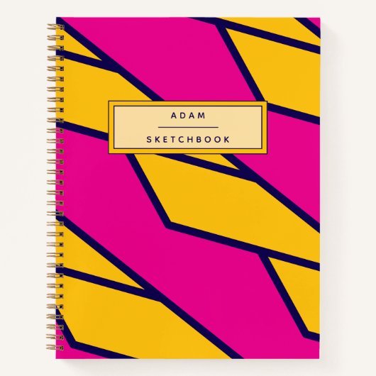 Cusotm Name Spiral Sketchbook Notebook ノートブック (正面)