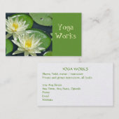 CUST.BUS.CARD. /2白蓮教の花 名刺 (正面/裏面)
