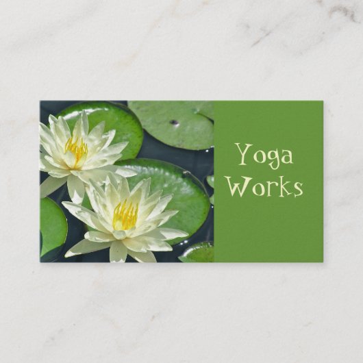 CUST.BUS.CARD. /2白蓮教の花 名刺 (正面)