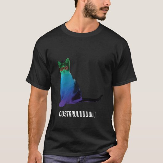 CustaruのクールなTシャツ(文字と) * Tシャツ (正面)