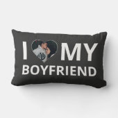 Custemeハート画像I Love My Boyer ランバークッション (裏面)