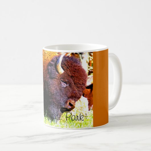 Custerの州立公園のマグ コーヒーマグカップ (正面右)
