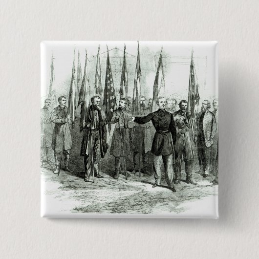 Custer概要 缶バッジ (正面)