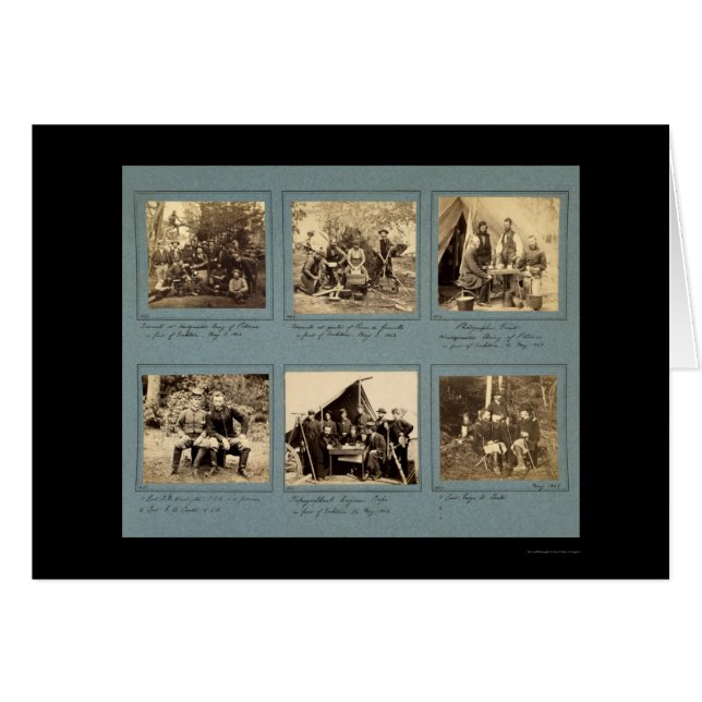 Custer 1862年との写真のヴィグネット (正面横)