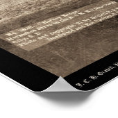 Custer City SD 1891付近の馬蹄曲線 ポスター (角)