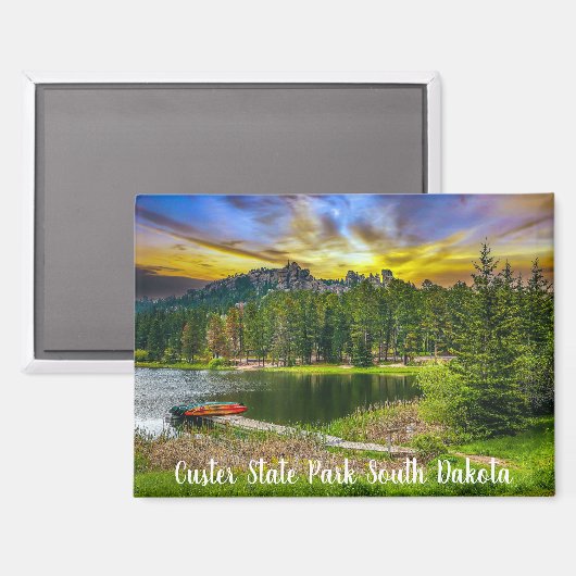 Custer State Park South Dakota マグネット (正面/裏面)